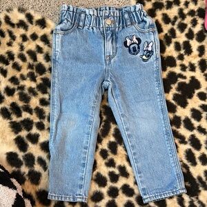 GAP Kids Embroidered Cinched Waist Jeans
